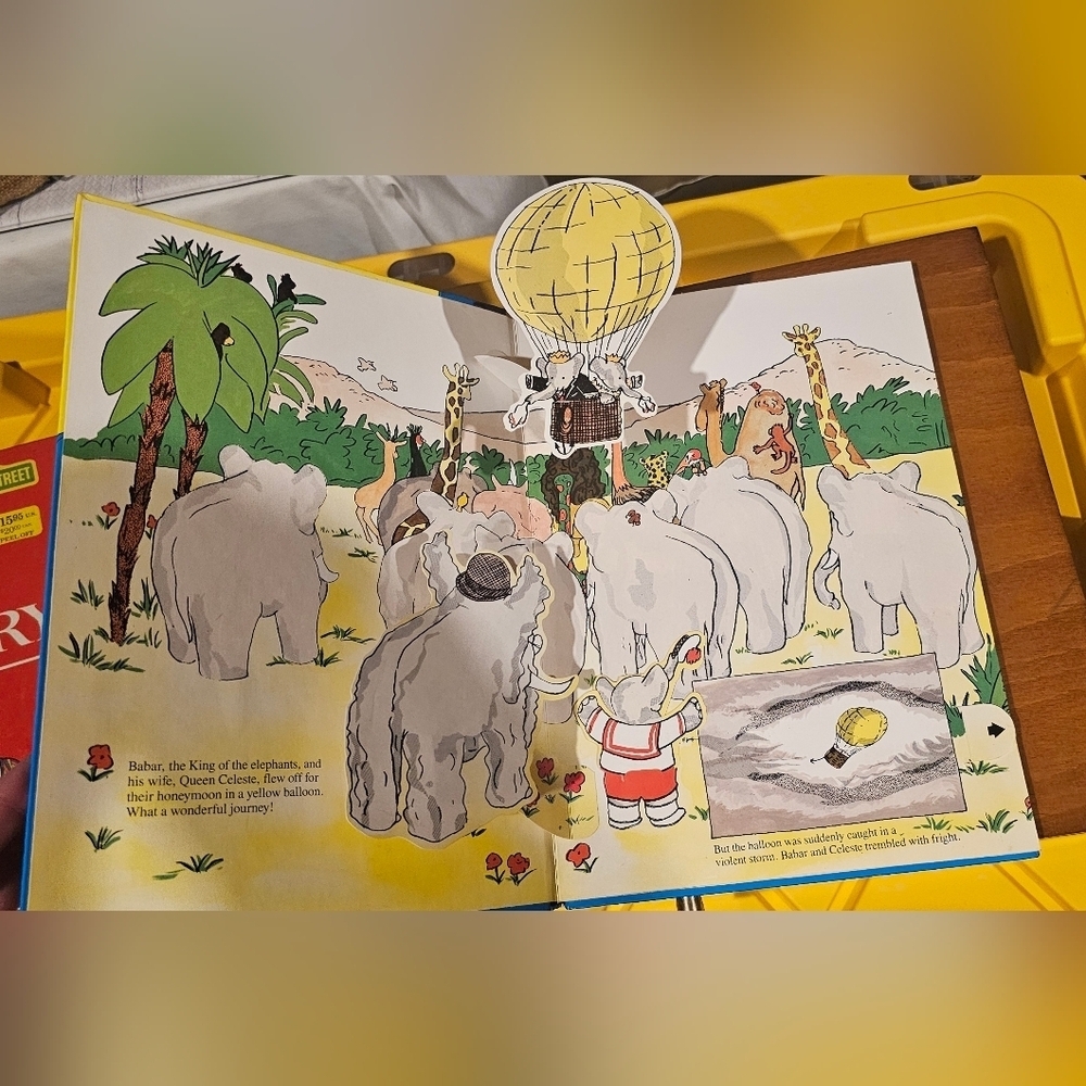 Babar's Pop-Up Adventure Book - Blue & Yellow - Picture 2 of 2